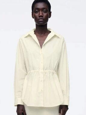 BRAND NEW COS Drawstring-Waist Shirt